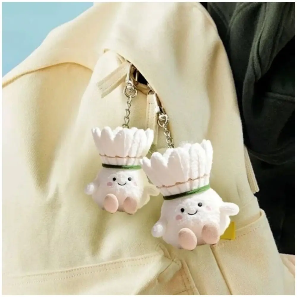 Cute Cartoon Badminton Doll Keychain Soft Creative Furry Plush Toys Gift Kawaii Backpack
