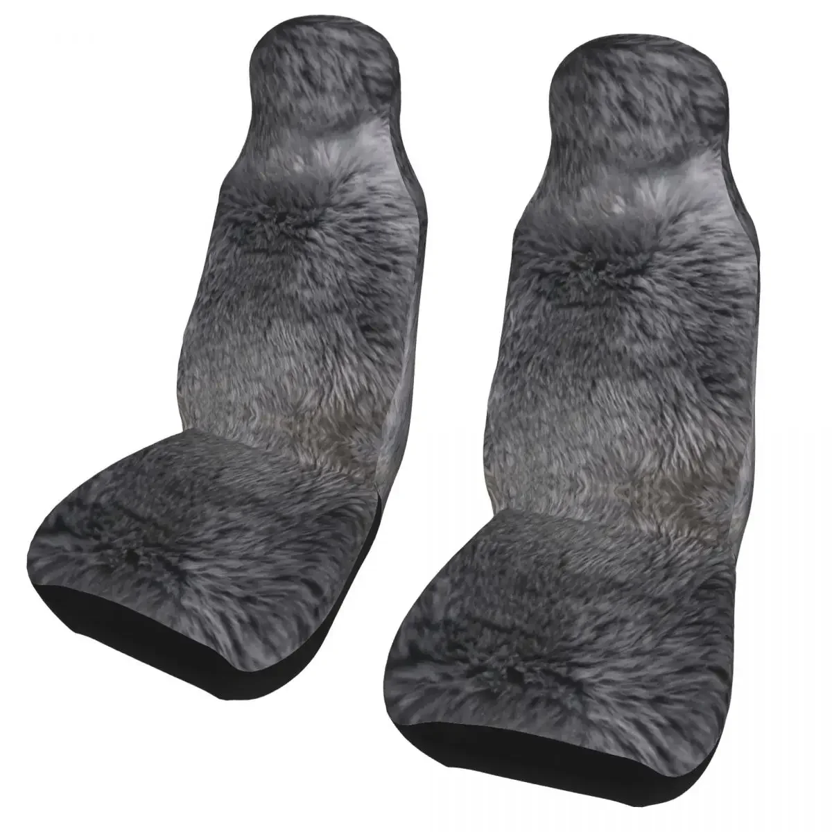 Grey Sheepskin Fur Hide Universal Car Seat Cover Auto Interior AUTOYOUTH Car Seat Covers Polyester Seat Protector