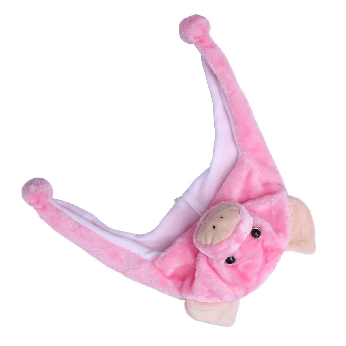 Comfortable Animal Hat Winter Ski Style Cartoon Earflap Hood for Children Adults Piggy Design Neck Ears Warmth Party Costume