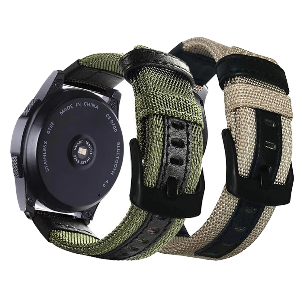 Холщовый ремешок для Xiaomi Huami Amazfit GTR 47 мм/42 мм, умные ремешки 20 22 мм, ремешок для часов Amazfit GTR GTS 2E/Stratos Pace 3 2S Bip