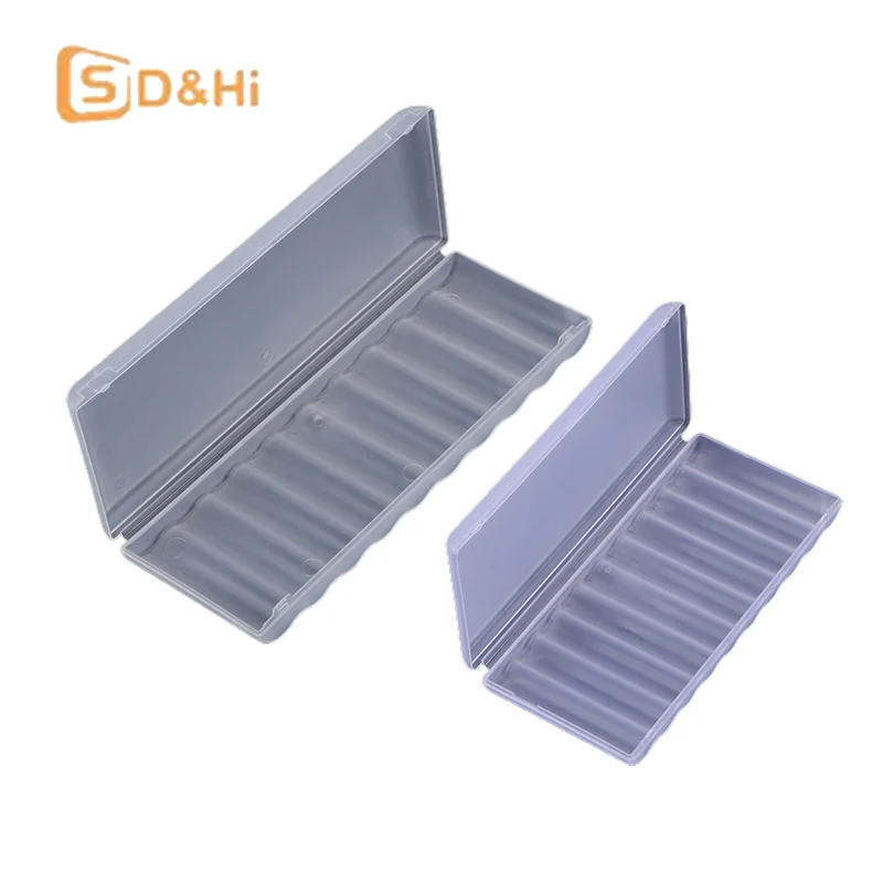 10 Slot Portable Transparent Plastic Battery Storage Box Hard Container Holder Case For AAA/AA Battery Organizer Accessories
