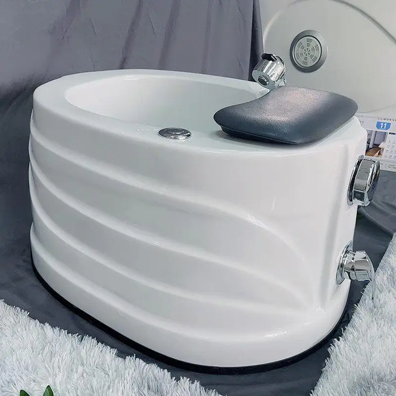 تصفح حمام القدم تدليك كهربائي أضواء ملونة العلاج بالضوء مسمار الفن باديكير حمام القدم الاكريليك