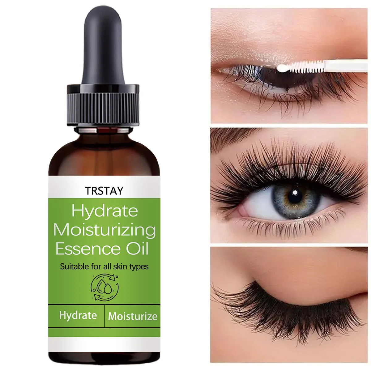 New Eyebrow Eyelash Growth Oil Natural Castor Oil Eyelashes Growth Essential Oil Thick Longer Nourishing Enhancer