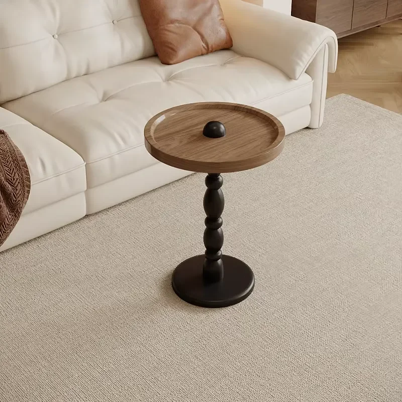 Medieval style antique wooden coffee table removable compact design, living room and bedroom furniture