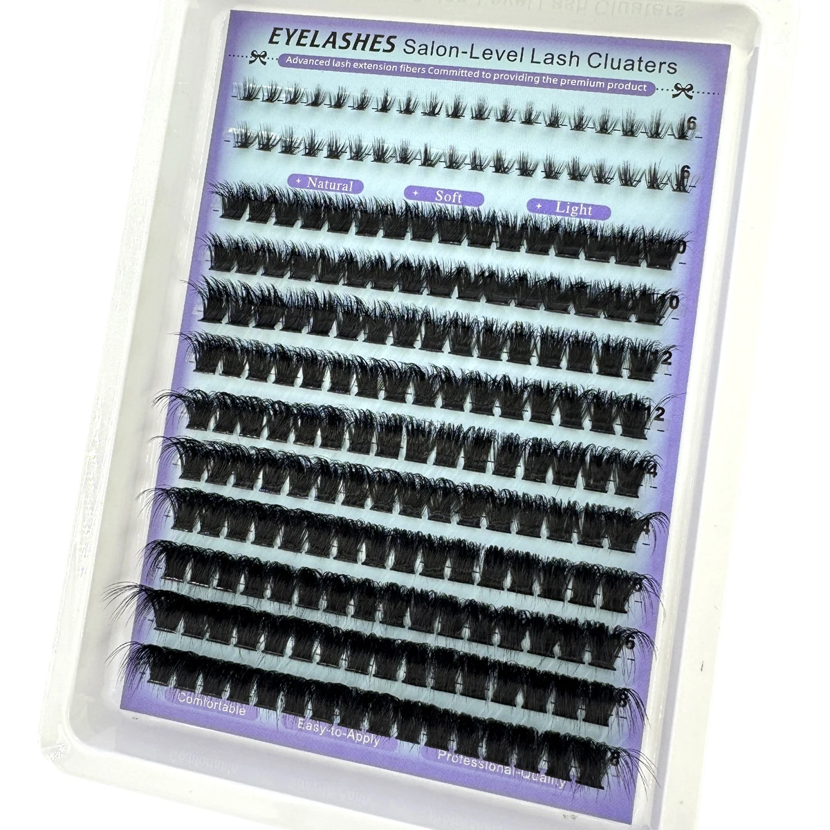 Unten + Spikes Wimpern Cluster Wispy Manga Lashes Cluster Verlängerung Einzigartige stachelige Cluster Anime Individuals Fairy Lashes 10–18 mm – Detail 2