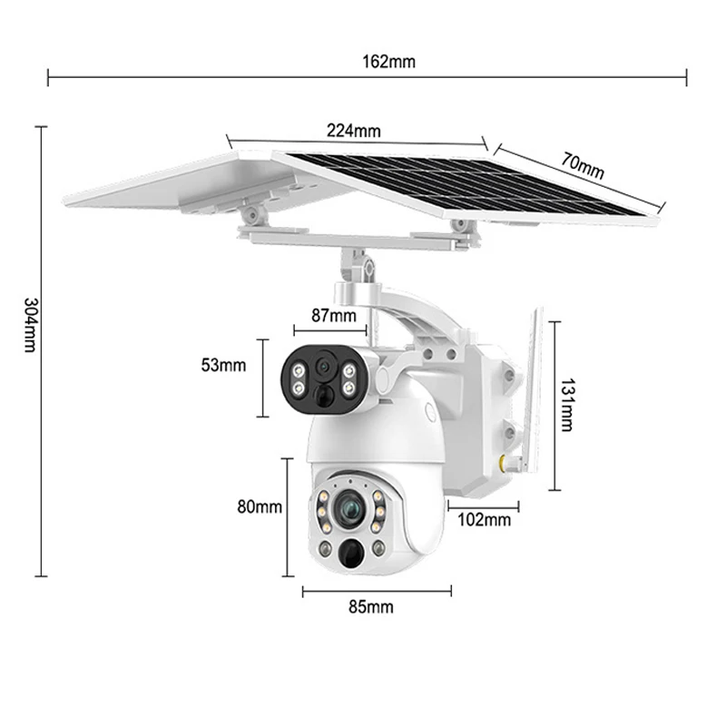 Ubox 50x زووم بصري للطاقة الشمسية 4G الاتحاد الأوروبي كاميرا CCTV الأمن عيون مزدوجة 6MP شبكة مقاومة للماء IPC مع لوحة طاقة شمسية 12 واط بطارية 9600 مللي أمبير #4