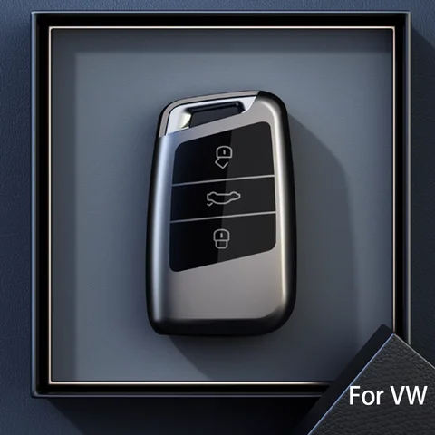 Титановый серый для VW Volkswagen Magotan Passat B8 Skoda Superb Kodiaq A7, чехол для дистанционного ключа автомобиля, держатель, брелок, аксессуары