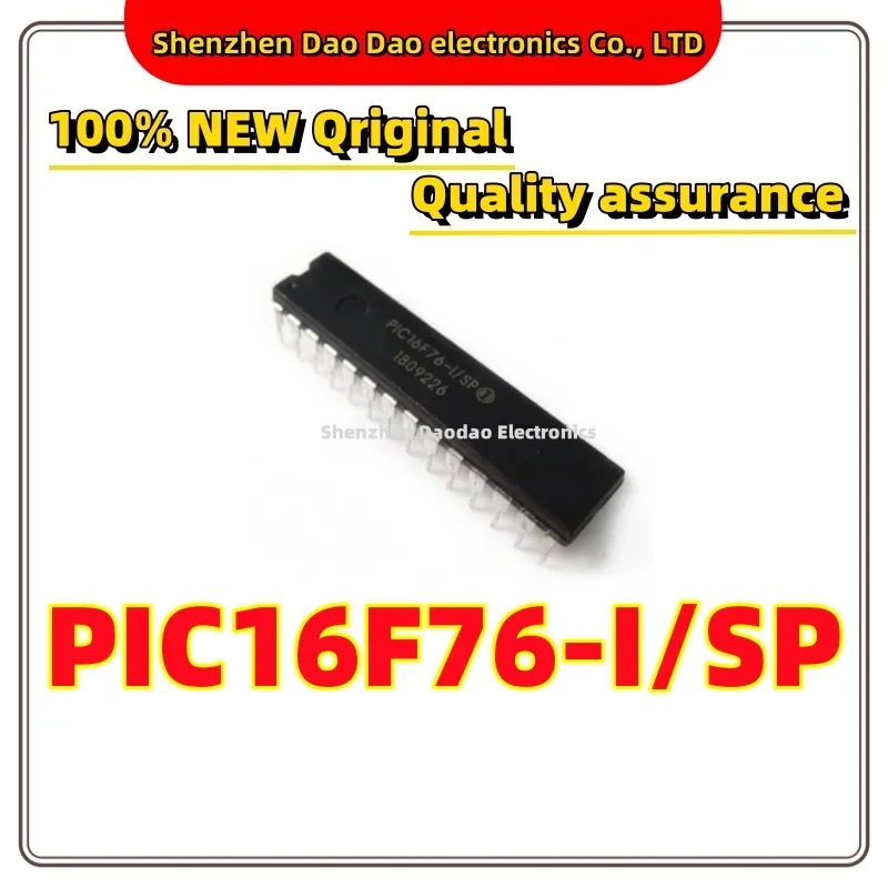 

PIC16F76-I/SP PIC16F76 DIP-28 Microcontroller chip IC new original