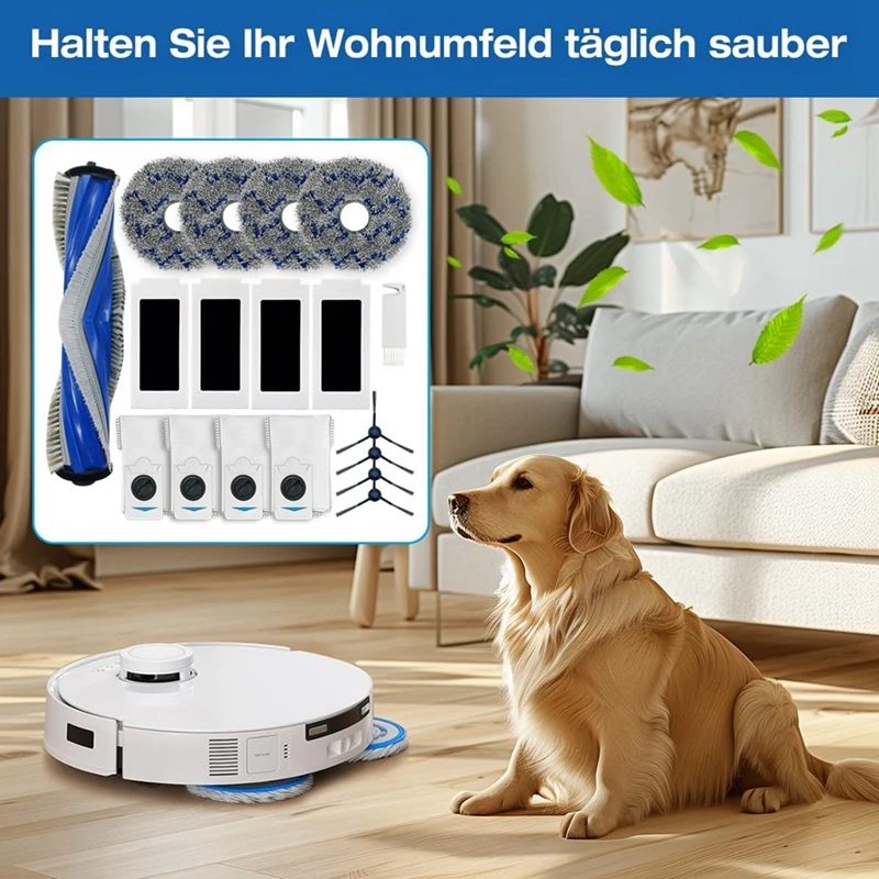 F-3C Vervangende Onderdelen Voor Ecovacs Deebot T30S Combo Robotstofzuiger Belangrijkste Zijborstels HEPA Filters Mop Pads Stofzakken