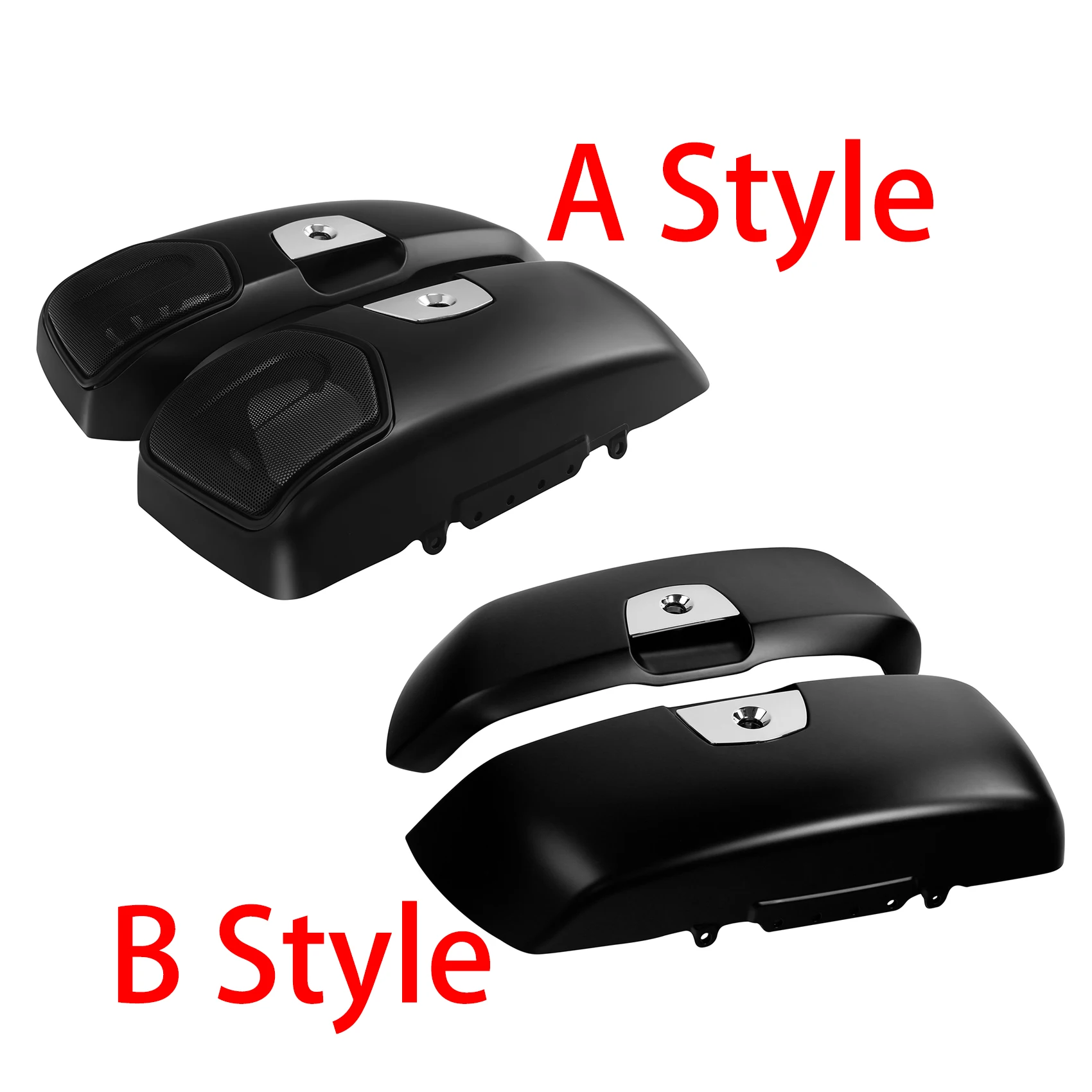 Saddlebag Lids Cover Fit For Indian Chieftain Roadmaster Limited Challenger Springfield Dark Horse Matte Black
