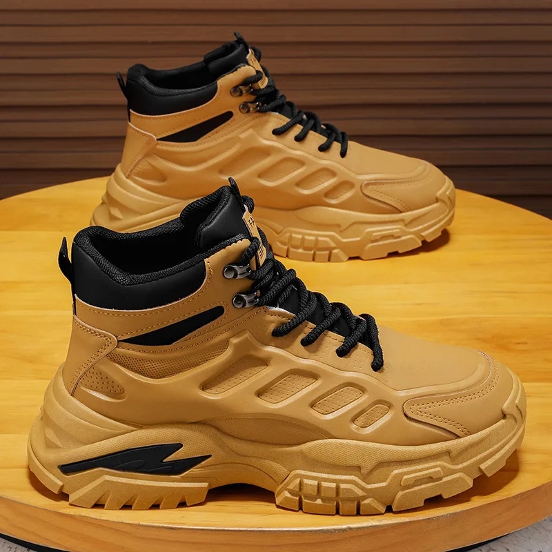 Upgraded Tactics Combat Training Boots Male Outdoors Camping Anti-wear Rapid Response Hiking Shoes Fishing Hunting Sneakers Men