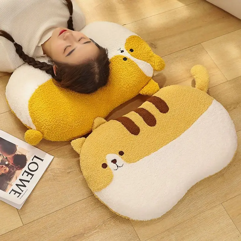 55 cm zacht schattig dier knuffelkussen nekbeschermer superzacht geheugenkussen comfortabele pop als verjaardagscadeau voor vrienden