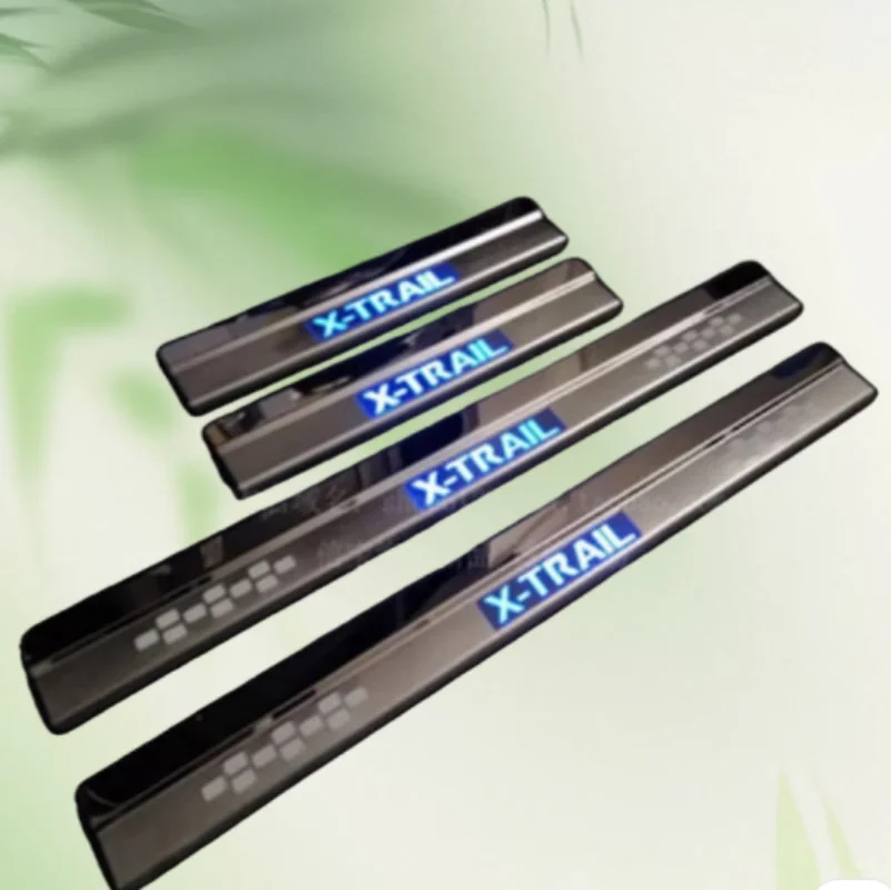 For Nissan X-Trail X Trail T32 2014-2020 Scuff Plate LED Door Sill Entry Guards Trim Threshold Pedal Stickers Car Accessories