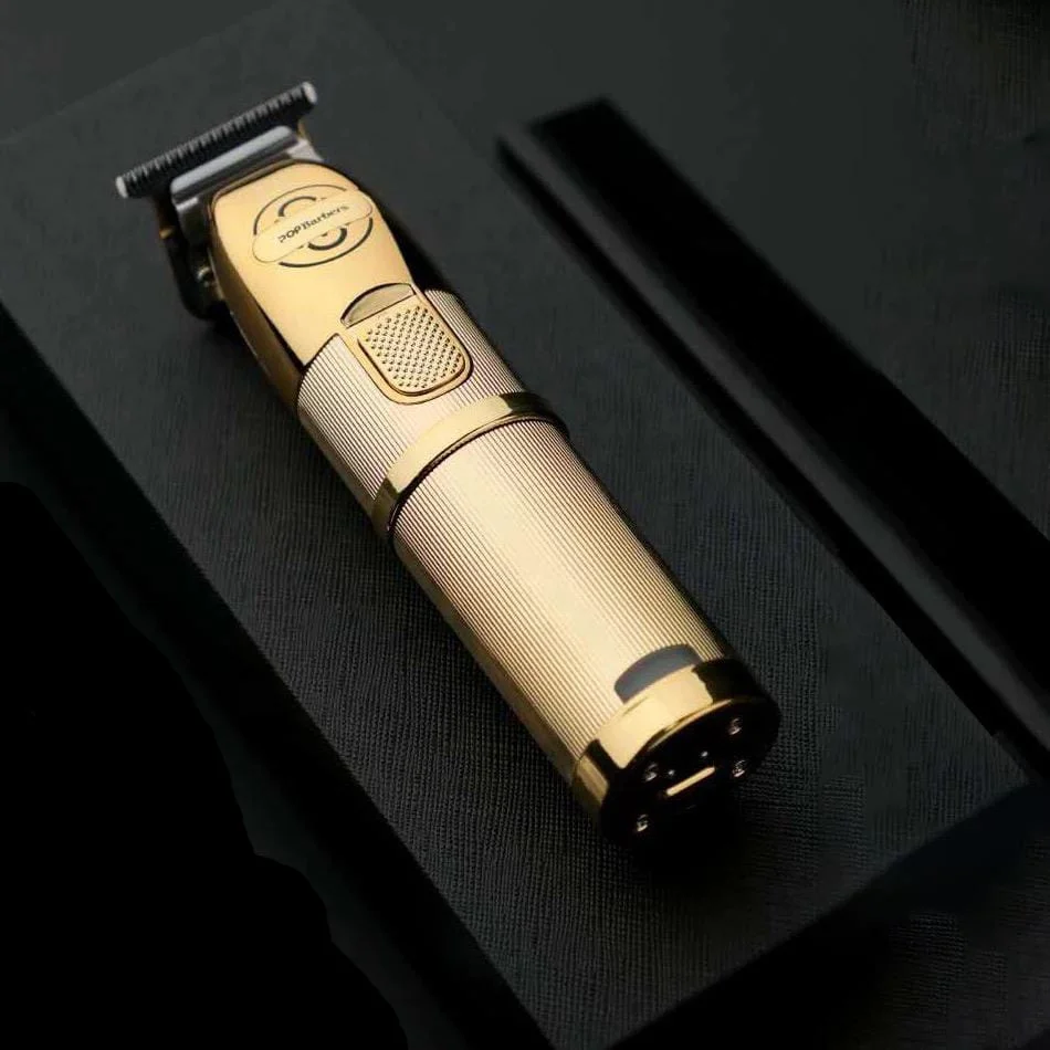 

Hot Sale Gold Barber Clippers Professional Salon Gold Hair Cutting Machine Pop Barber Haircutting Electric Hair Trimmer Clippers