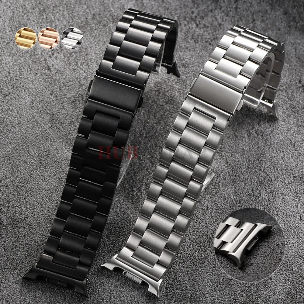 Edelstahlarmband Metallarmband für Samsung Watch 8 40 mm 44 mm Armband Correa für Samsung Galaxy Watch 8 Classic 46 mm Band