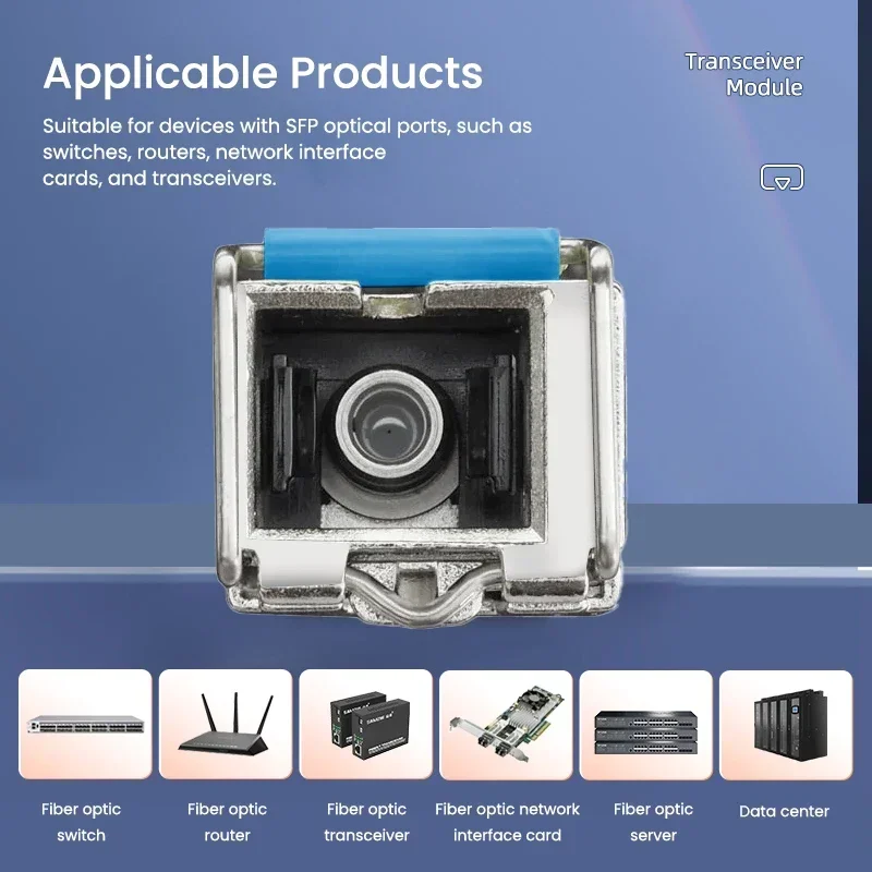 ZOERAX 1.25G SC SFP وحدة إرسال واستقبال الألياف 5KM-BiDi-1310 / 1550nm SingleMode Simplex لـ Cisco، Mikrotik، Ubiquiti، Tp-link