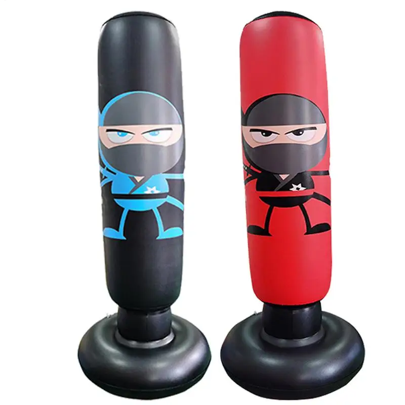 Kids Punching Bag 65inch Stand Kids Punching Bag Toy Stable Inflatable Boxing Bag Boxing Equipment Inflatable Punching Bag 