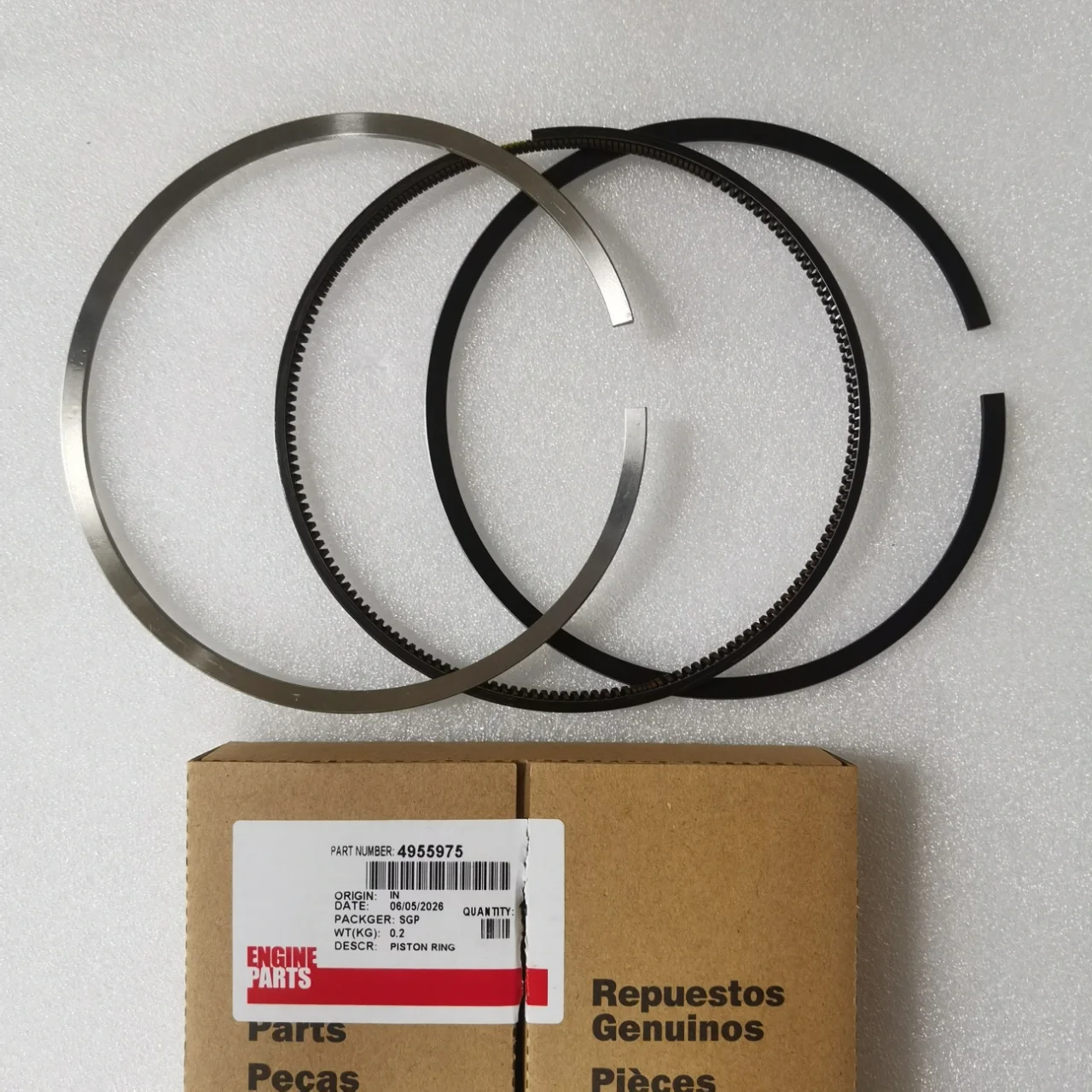 K19 K38 for Cummins Replacement Engine Parts Piston Ring Set 4955975 4955975-20 KIT PISTON RING