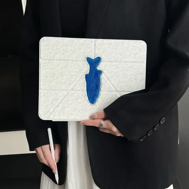 

Чехол Blue Ocean Shark Fish Sea Y2K для iPad Pro 13 11-го поколения M5 M4 12.9 A16 10 8 7 9-го 10-го поколений, для iPad Air 11 M2 M3 Mini, чехол для планшета