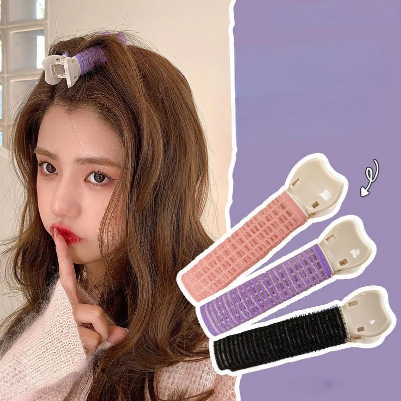 

Korean Fluffy Lazy Clips Hairpins Curling Hairpin Bangs Fixed Shape Geometric Exquisite Hair Accessories New Headwear 1/2pcs/set