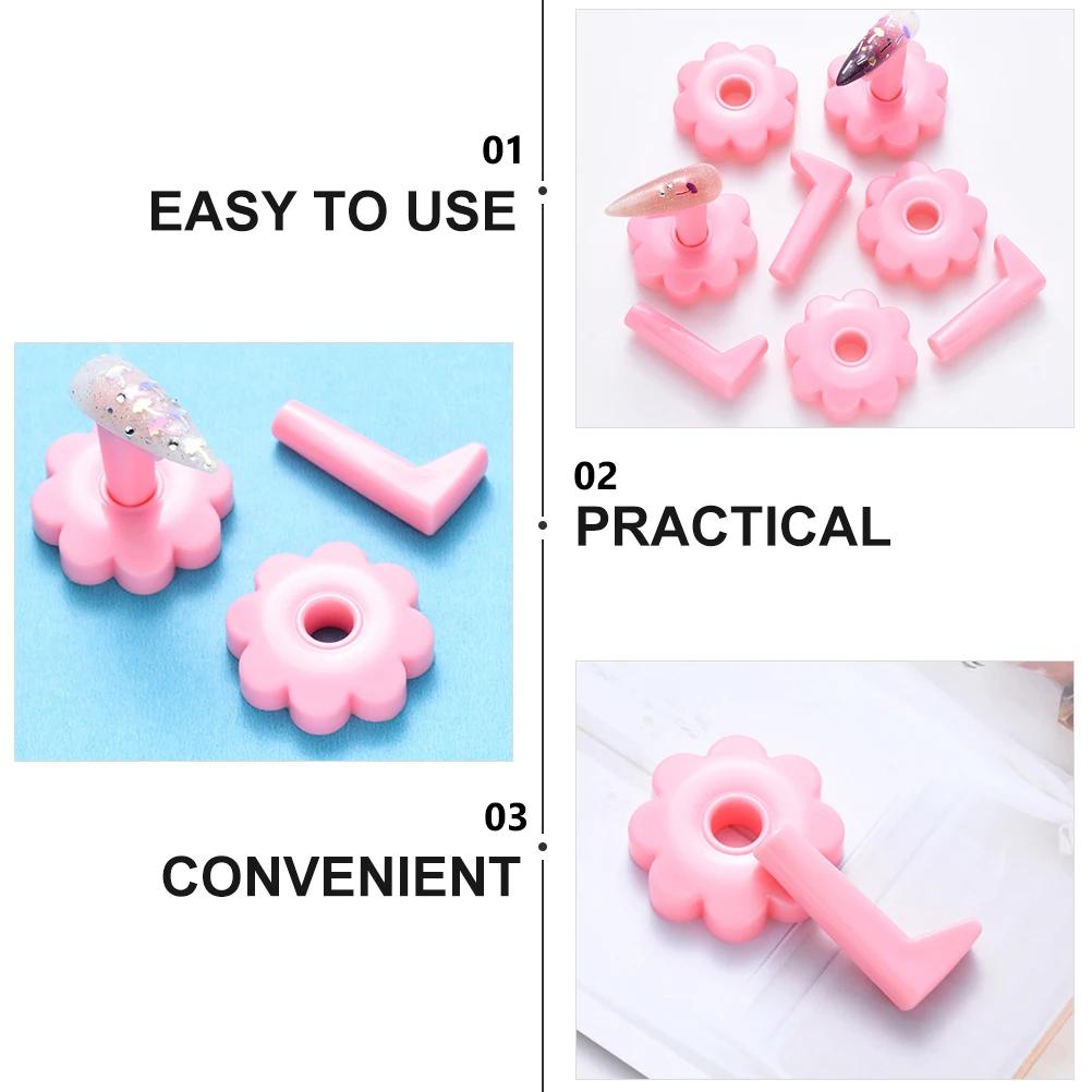 

10pcs Nail Practice Stand Tools High Quality Durable Material Manicure Training False Holder Display Frame Compact Design Easy