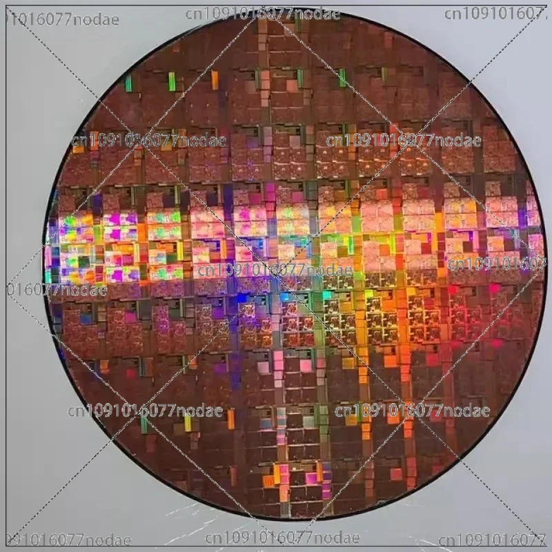 12 8 Inch CPU Wafer Science and Technology Pendulum Piece Birthday Gift Photoetching Circuit Chip Semiconductor Silicon Wafer