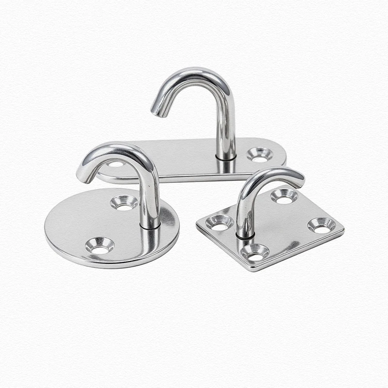 304 Stainless Steel Industrial Safety U Hooks, Thickened Solid Heavy Duty Ceiling Wall Mounted Hanger, High Load Bearing Fixing