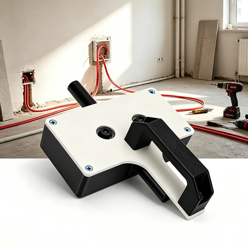 Cable Pulling Tool Electric Drill Driven 40M/Min Fast Wire Puller Through 6 Pcs 90° Elbow for Electrical Wiring Threading