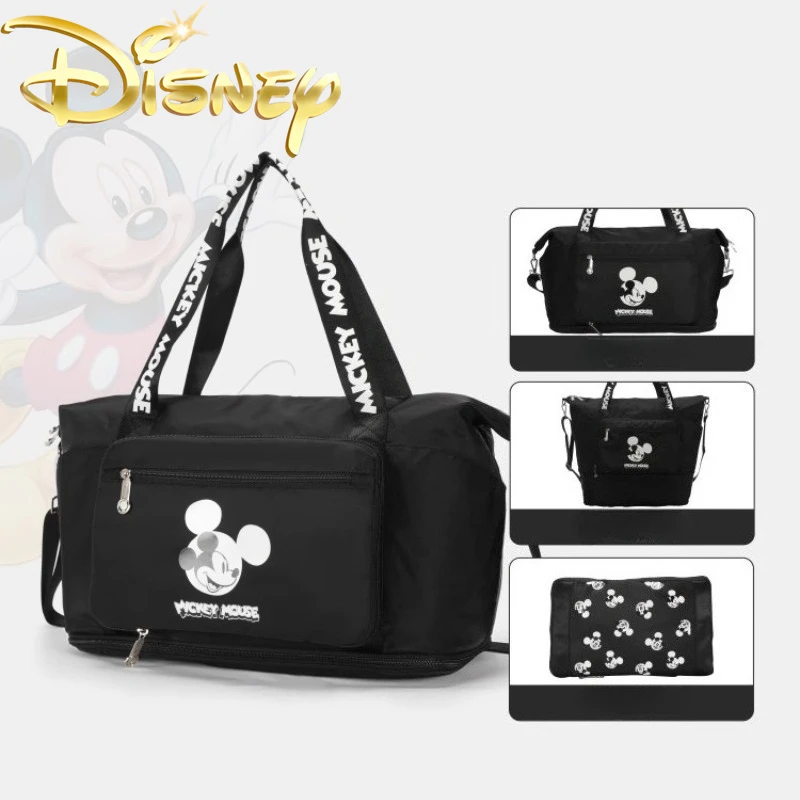 

Disney Mickey New Travel Handbag Luxury Brand Original Women's Portable Travel Bag Large Capacity Lightweight Luggage Bag