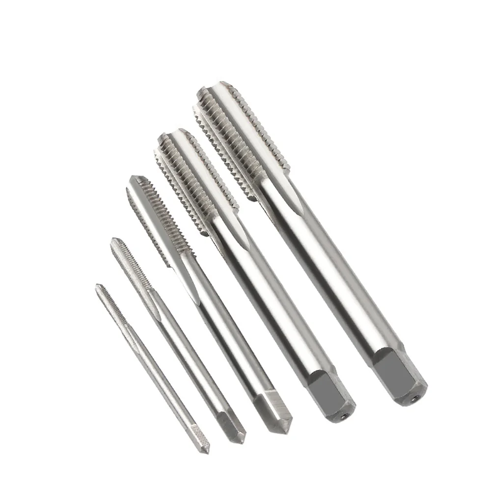 HSS Machine Tap M3-20 Metric Fine Thread Plug Tap Straight Flute High Precision Screw Tap for Metal Steel Tapping Tool Wearproof