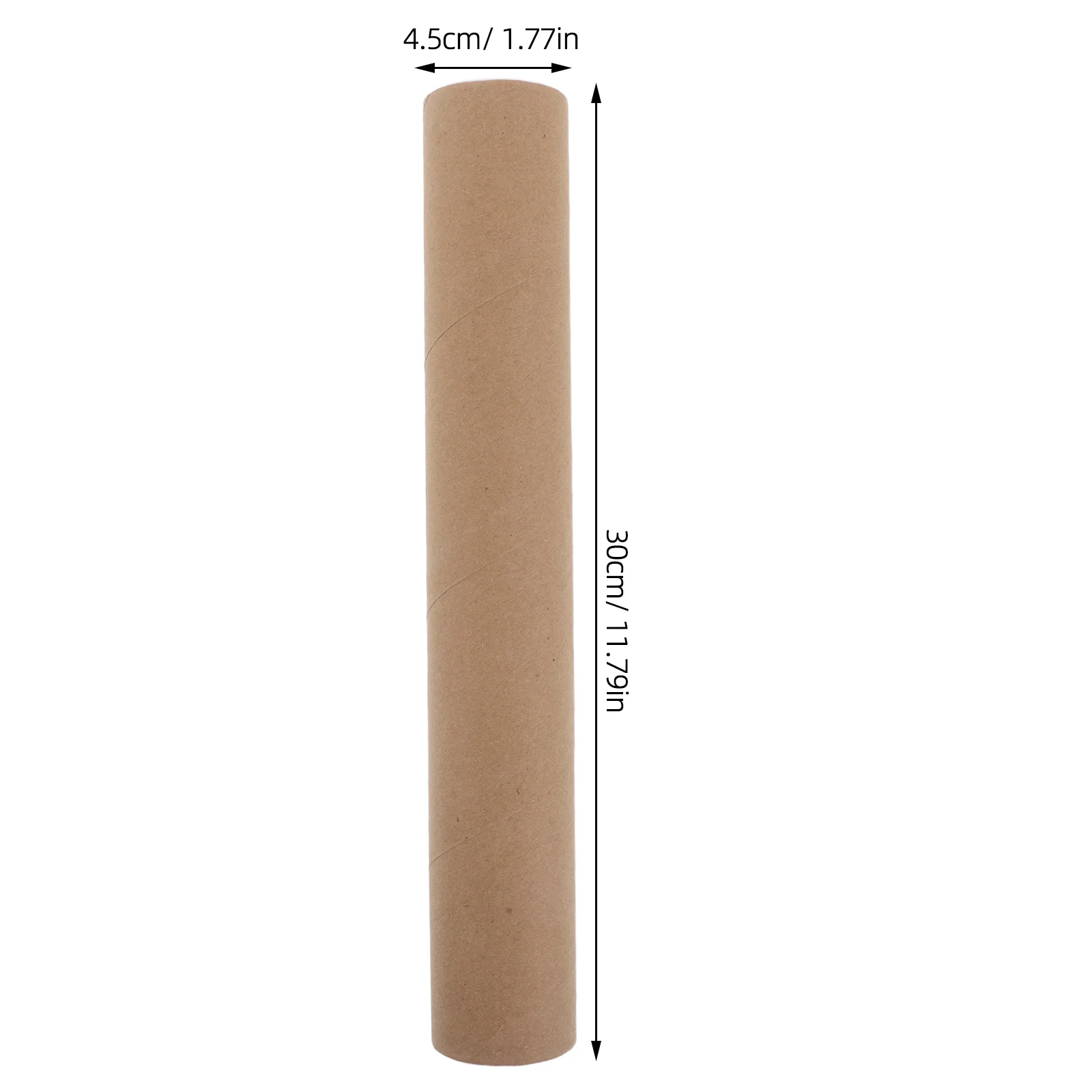 12Pcs Kraft Paper Mailing Tubes Poster Transport Tubes End Caps Heavy Duty Cardboard Tube for Drawing Blueprints Artwork Storage