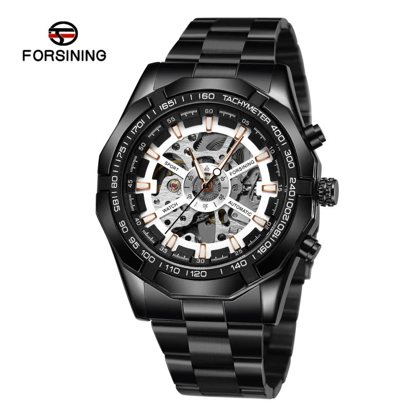 Free Shipping OUTLETSNew forsining European and American Men's Fashion Casual Automatic Mechanical Watch