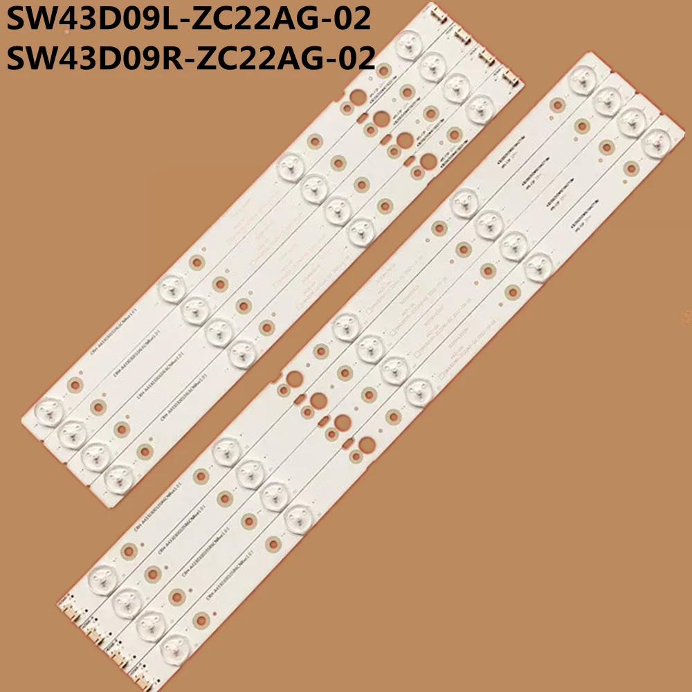 

LED backlight strips for 43UJ620Y 43UG620V 43UJ620V 43UJ6200 SW43D09L-ZC22AG-02 SW43D09R-ZC22AG-02 303SW430039 303SW430038
