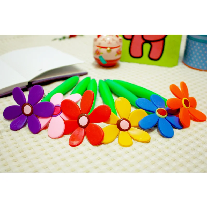 1Pcs Briefpapier Leuke Kawaii Potplanten Zonnebloem Balpen Office School Supply Roman Creatieve Gift Grappig