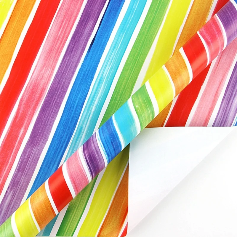 12 Sheets Gift Wrapping Paper Set, Rainbow Birthday Wrapping Paper Gift Wraps For Birthday, Valentines, Easter