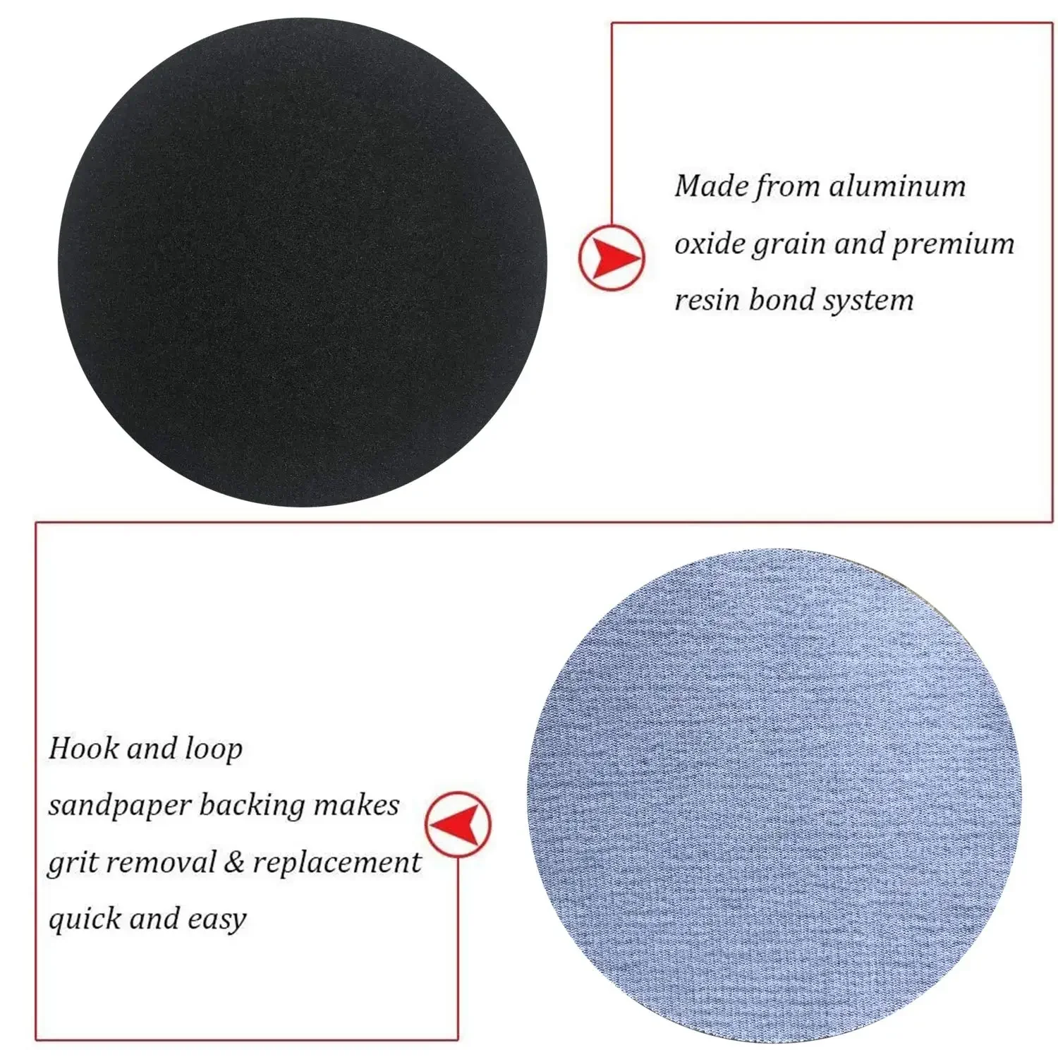 6 Inch Wet & Dry Flocking Sanding Discs 10-50 Pcs Silicon Carbide Hook and Loop 60-10000 Orbital Sandpaper for Car Wood Metal