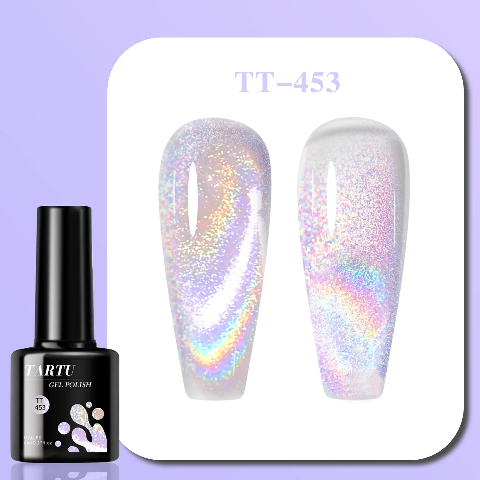 Katzenaugen-Gel-Nagellack, Rot, Braun, Schwarz, 8 ml, Soak Off LED/UV, holografische Glitzer-Nagelkunst, für Zuhause, Salon, Maniküre, Geschenk für Frauen