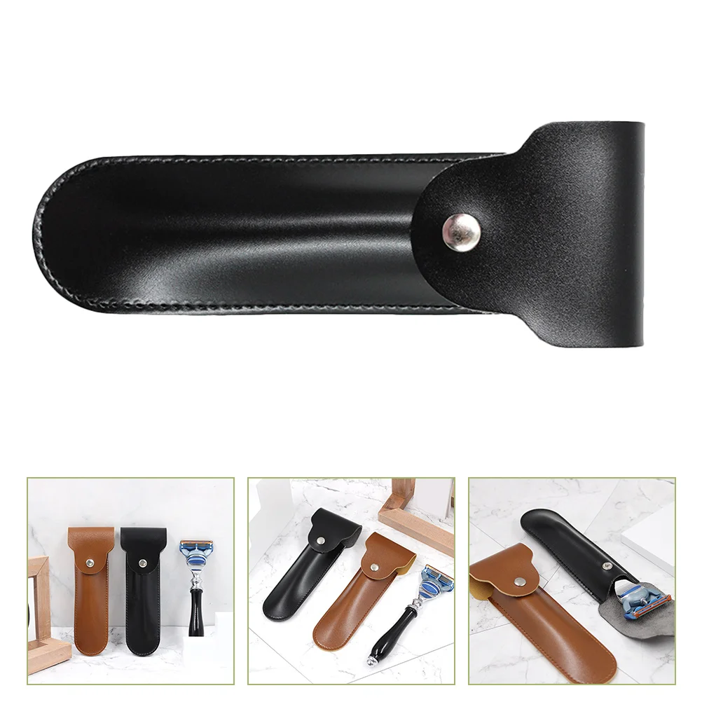 Razors Shaver Armazenamento Capa Case, simples Protetor Portátil Viagem Preto Protetor, 165x42cm