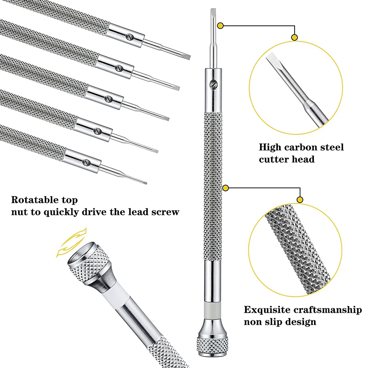 13Pcs 0.6-2.0mm Mini Multi-Function Magnetic Precision Screwdriver Set For Watch Eyeglasses Jewelry Work Electronics Repair Tool