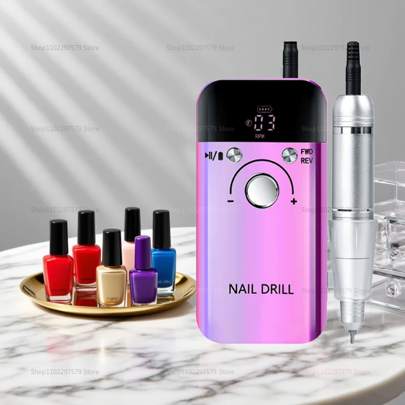 Smerigliatrice per unghie lucidatrice per unghie rimozione e decompressione lucidatura della pelle utensile per unghie potenza di stoccaggio avanti e indietro ad alta velocità