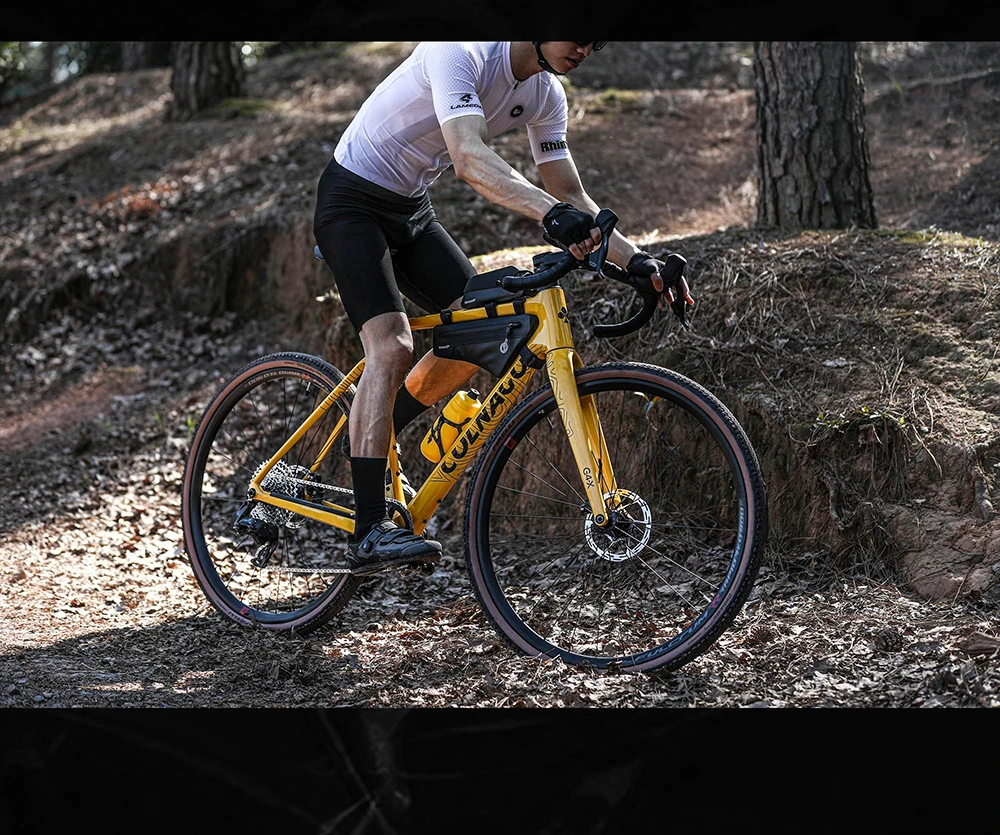Rhinowalk Fahrradrahmentasche 1,7/2,6 l IPX4 wasserdichte Dreiecksschlauchtasche rutschfest lackfest für MTB- und Rennrad Radfahren Bikepacking – Detail 23