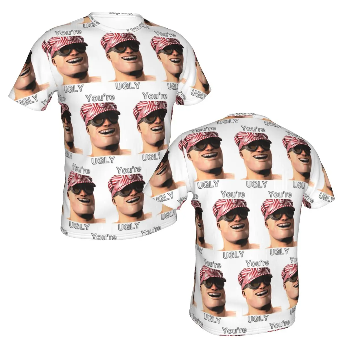100% Cotton You're Ugly I Smell Jojo Engineer TF2 Team Fortress 2 T-Shirt Men's Classic T Shirt Men Round Neck Shirts Tops