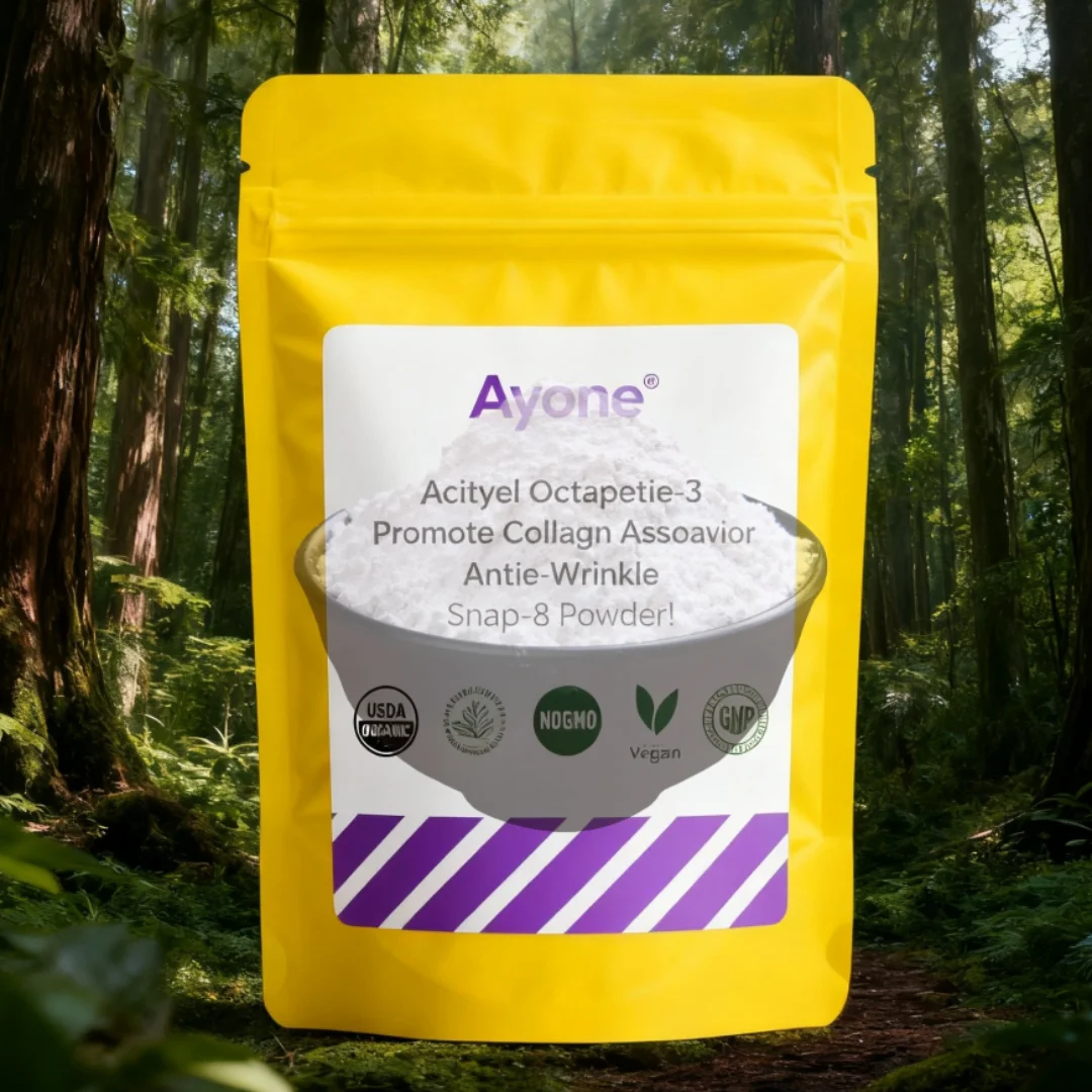 Cosmetic Acetyl Octapeptide-3 Raw Powder SNAP-8 Peptide Promote Collagen Absorption Anti-wrinkle