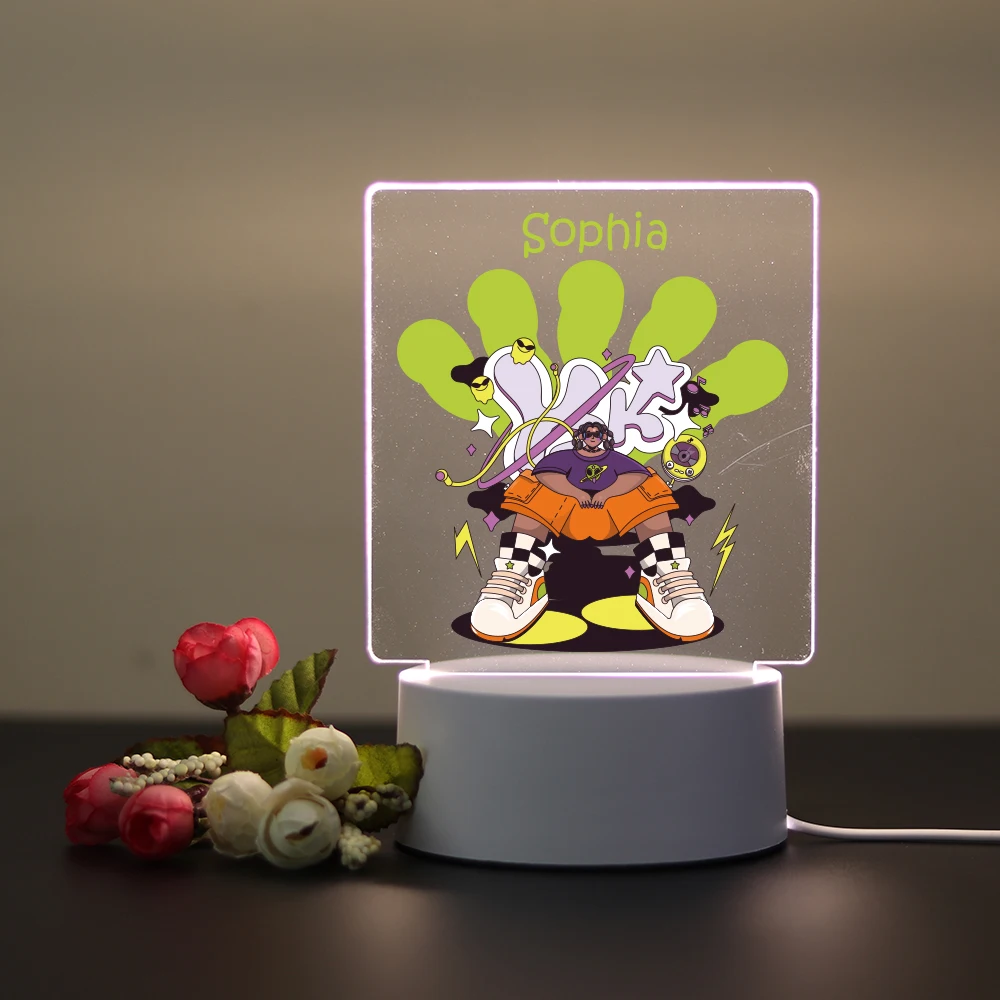 

Personalized Custom Cool Beauty Led Night Light Mange Avatar Room Decor Gift 3D Led Optical Illusion Table Lamp