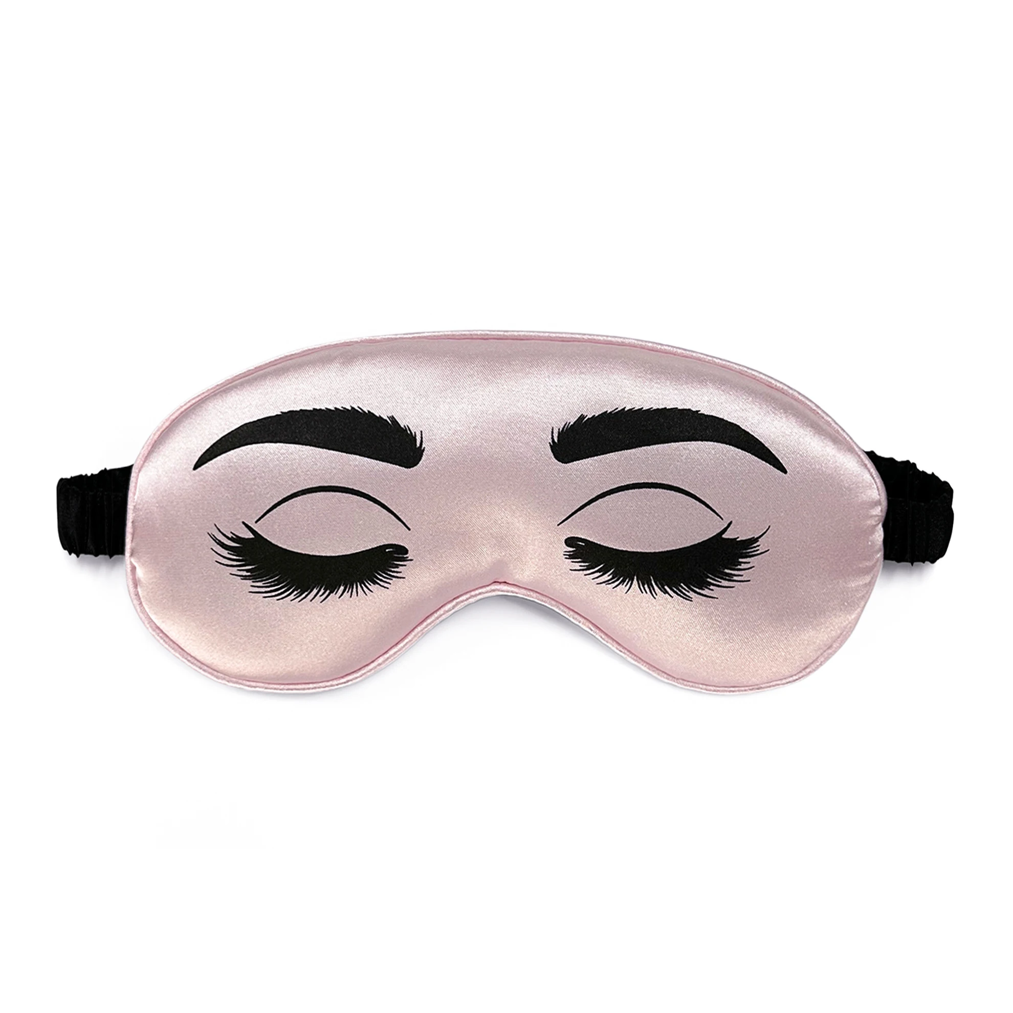 Sleep Mask Silky Eye Cover with Adjustable Straps for Sleeping Puffy Eyes Hood Shading  Relief Gifts Travel  nose clip Napping