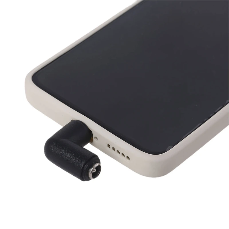 Bộ chuyển đổi 90 độ Bộ chuyển đổi khuỷu tay nữ sang loại C 5,5x2,1mm cho máy tính bảng