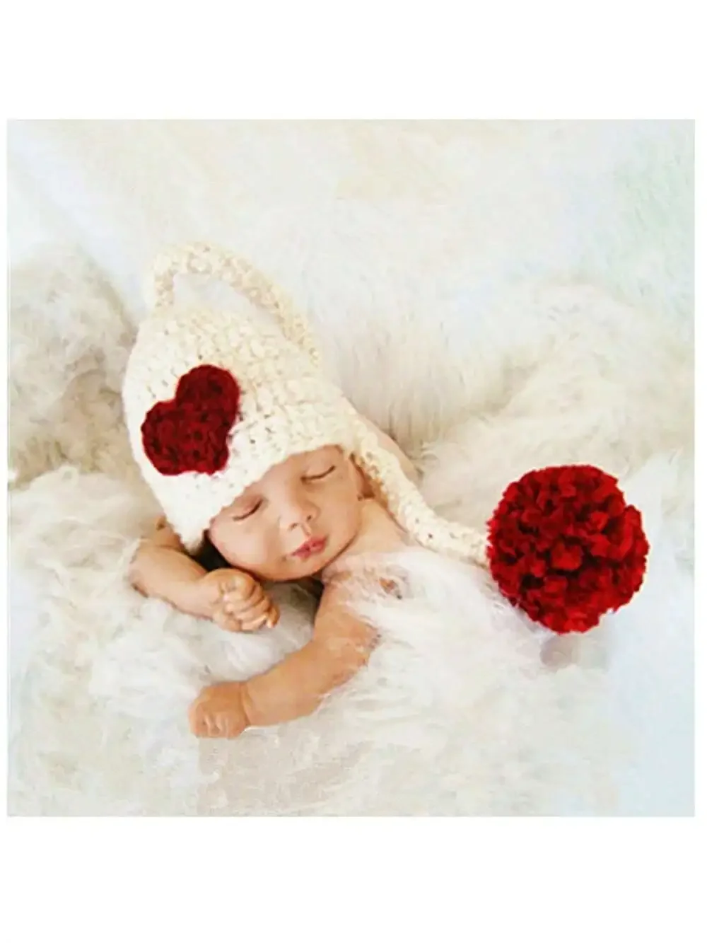 

Newborn Photography Prop Handmade Knitted Children's Photography Props Baby Photography Long Tail Hats