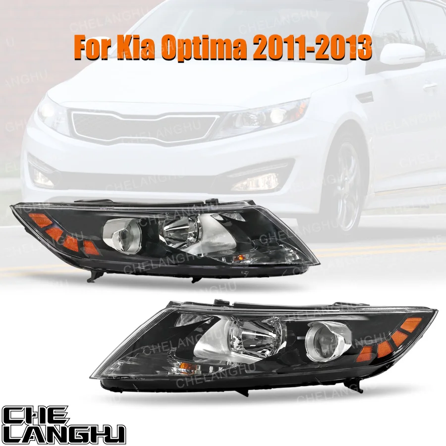 

For Kia Optima 2011 2012 2013 Car Halogen Front HeadLight HeadLamp Turn Signal KI2502157 921014C000; KI2503157 921024C000