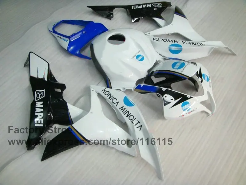 Personalize white ZXMT moulding motorcycle fairings for HONDA CBR 600 RR fairings 2007 2008 fairings kit cbr600rr 07 08