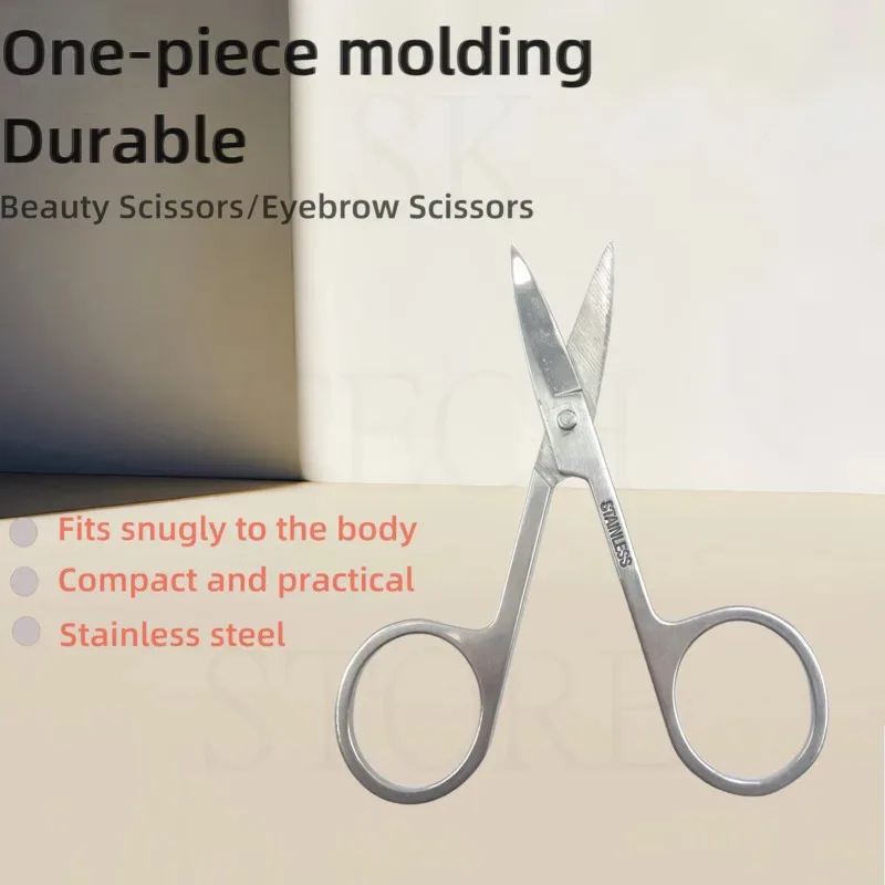 1Pcs Eyebrow Scissor Makeup Eyelash Trimmer Facial Hair Remover Manicure Scissor Nail Cuticle Tool Beauty Scissors